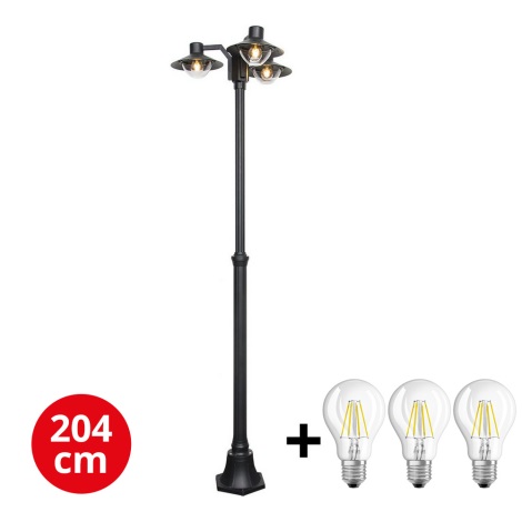 Brilagi - Lampe d'extérieur LED VEERLE 3xE27/60W/230V IP44