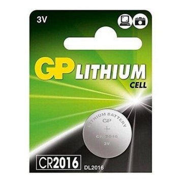 1 pce Pile bouton au lithium CR2016 GP 3V/90mAh