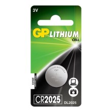 1 pce Pile bouton au lithium CR2025 GP 3V/170mAh