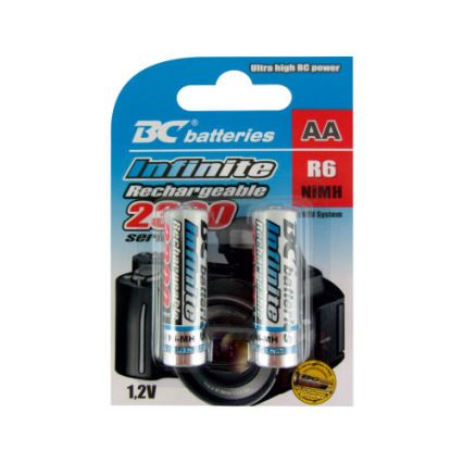 2 pc Pile rechargeable NiMH AA 2300 mAh 1,2V