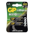 2 pcs Pile lithium AA GP LITHIUM 1,5V
