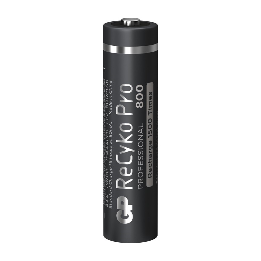 2 piles rechargeables GP AAA ReCyko Pro NiMH/1,2V/800 mAh
