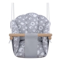 2Kids Toys - Balançoire textile enfant gris/hêtre