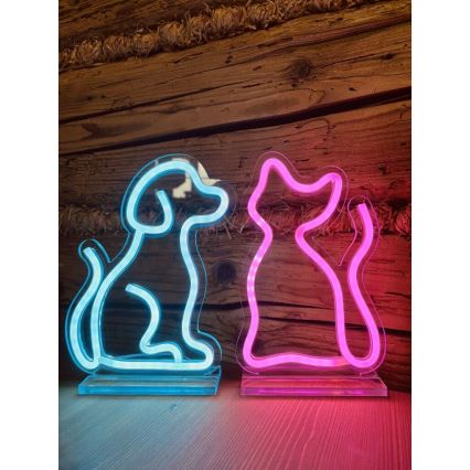 2Kids Toys - Décoration de table néon LED/5W/USB chien