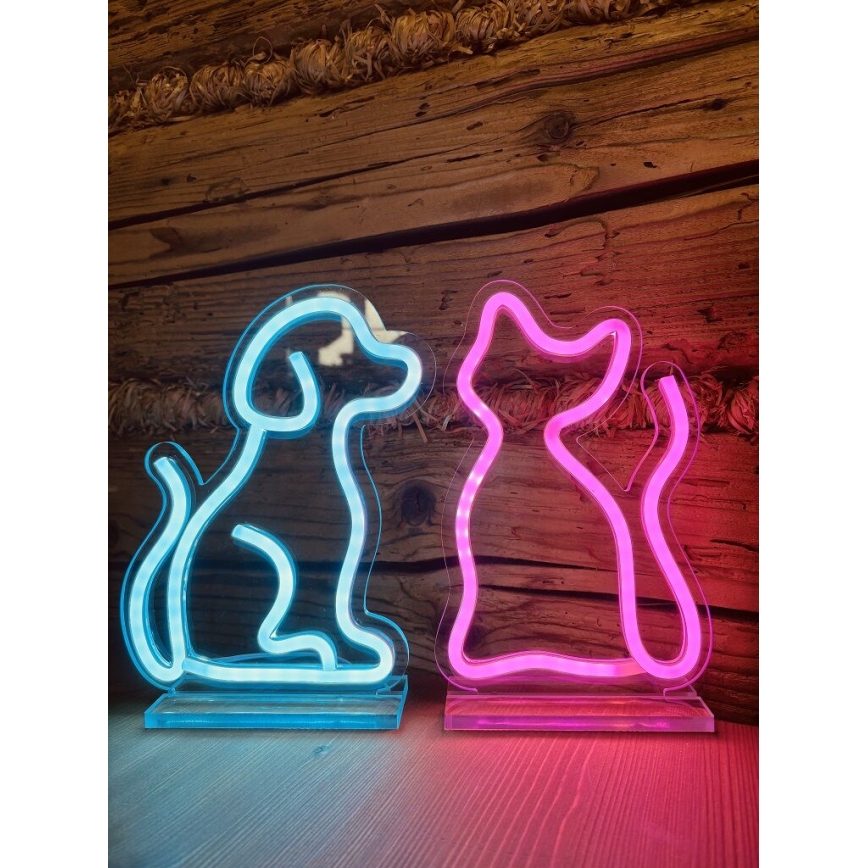 2Kids Toys - Décoration de table néon LED/5W/USB chien