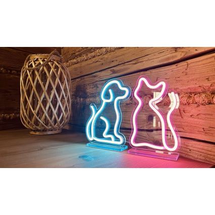 2Kids Toys - Décoration de table néon LED/5W/USB chien