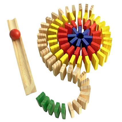 2Kids Toys - Domino en bois multicolore, 400 pièces