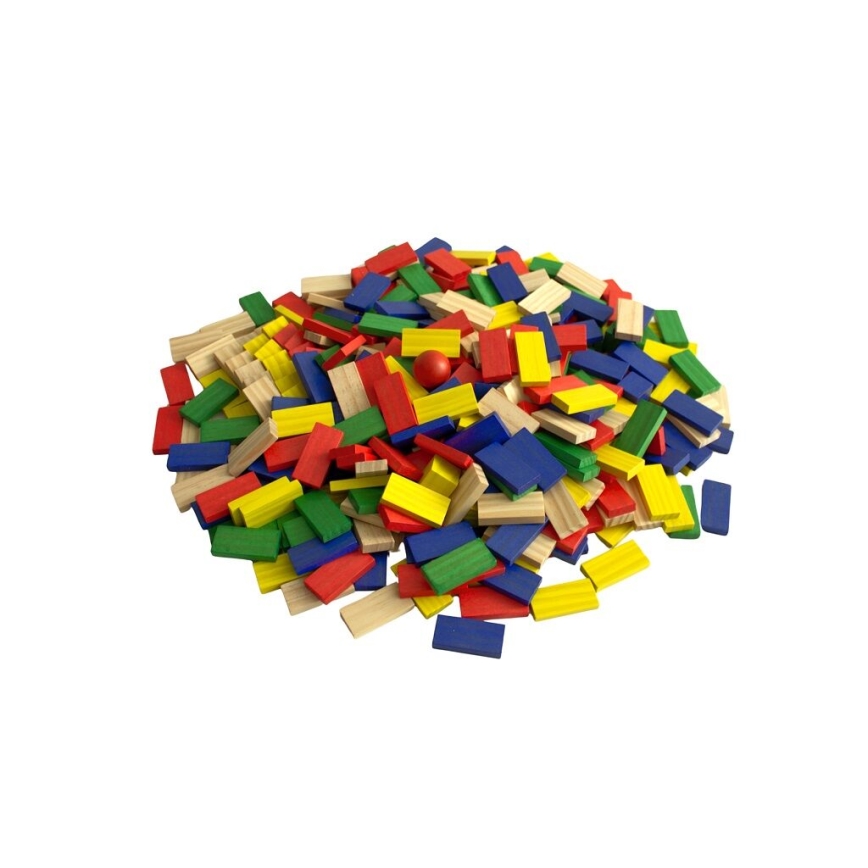 2Kids Toys - Domino en bois multicolore, 400 pièces