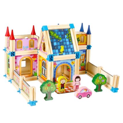 2Kids Toys - Jeu de construction en bois : Château