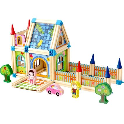 2Kids Toys - Jeu de construction en bois : Château
