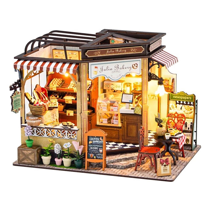2Kids Toys - Maison miniature Julia's bakery 2xAAA