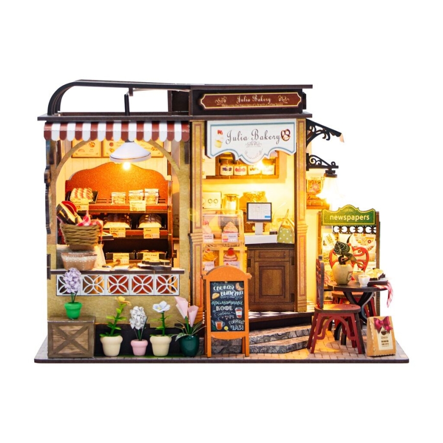 2Kids Toys - Maison miniature Julia's bakery 2xAAA