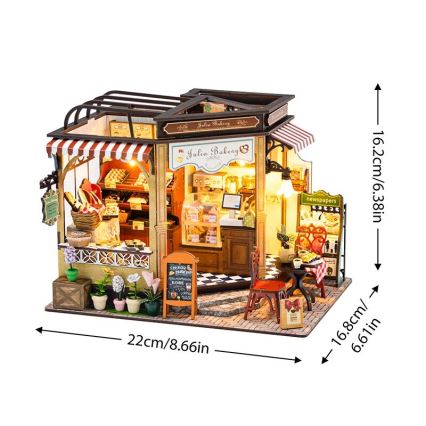 2Kids Toys - Maison miniature Julia's bakery 2xAAA