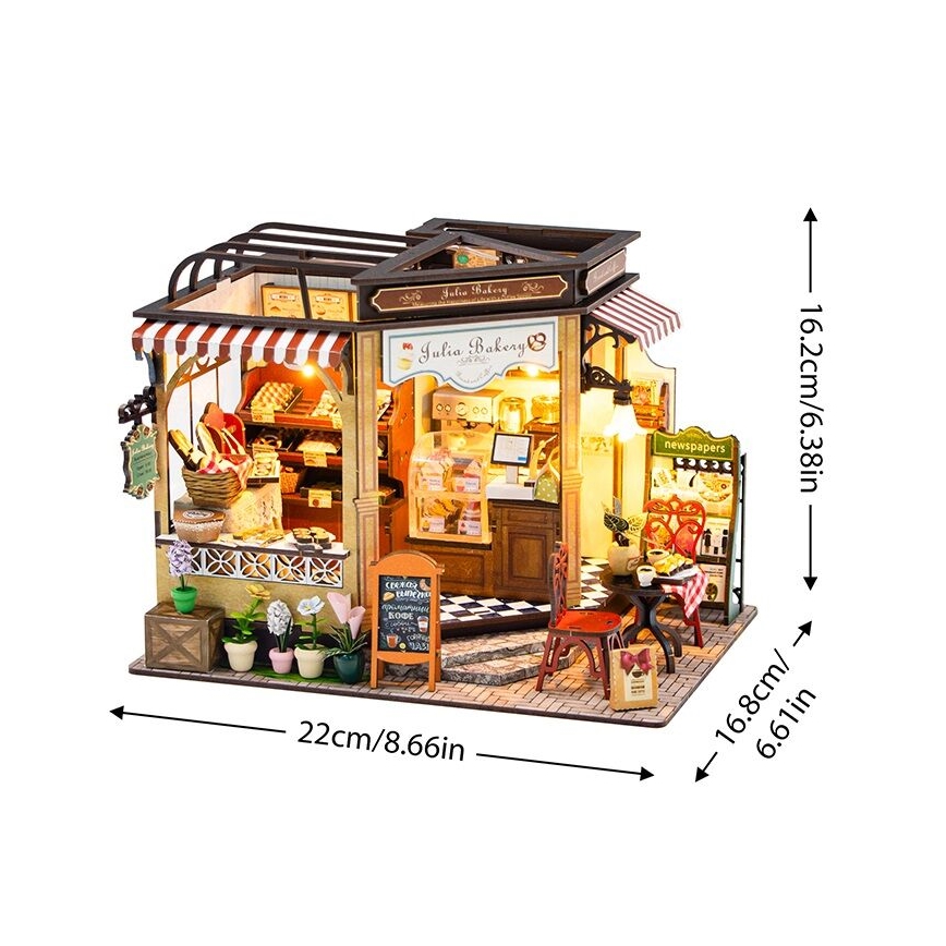 2Kids Toys - Maison miniature Julia's bakery 2xAAA