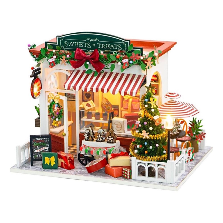 2Kids Toys - Miniature de maison Pâtisserie de Noël 2xAAA