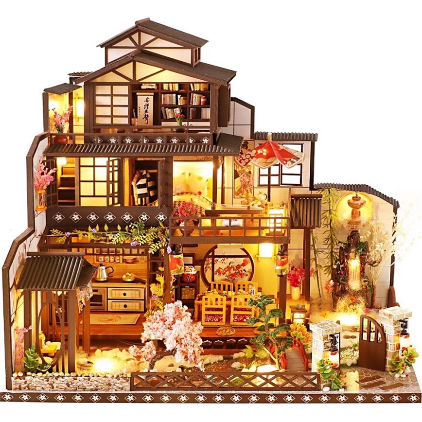 2Kids Toys - Miniature de maison Villa Sakura élégante 2xAAA