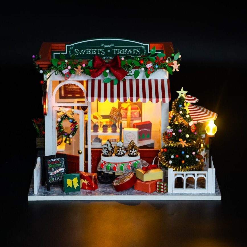 2Kids Toys - Miniature de maison Pâtisserie de Noël 2xAAA