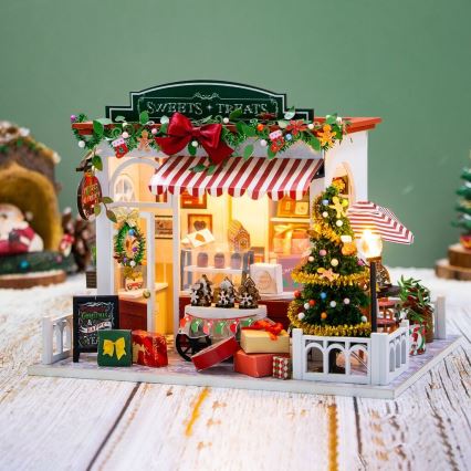 2Kids Toys - Miniature de maison Pâtisserie de Noël 2xAAA