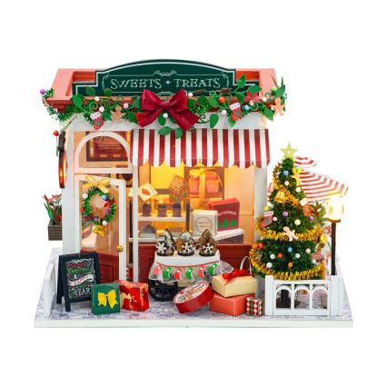 2Kids Toys - Miniature de maison Pâtisserie de Noël 2xAAA
