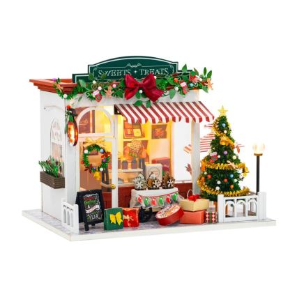 2Kids Toys - Miniature de maison Pâtisserie de Noël 2xAAA