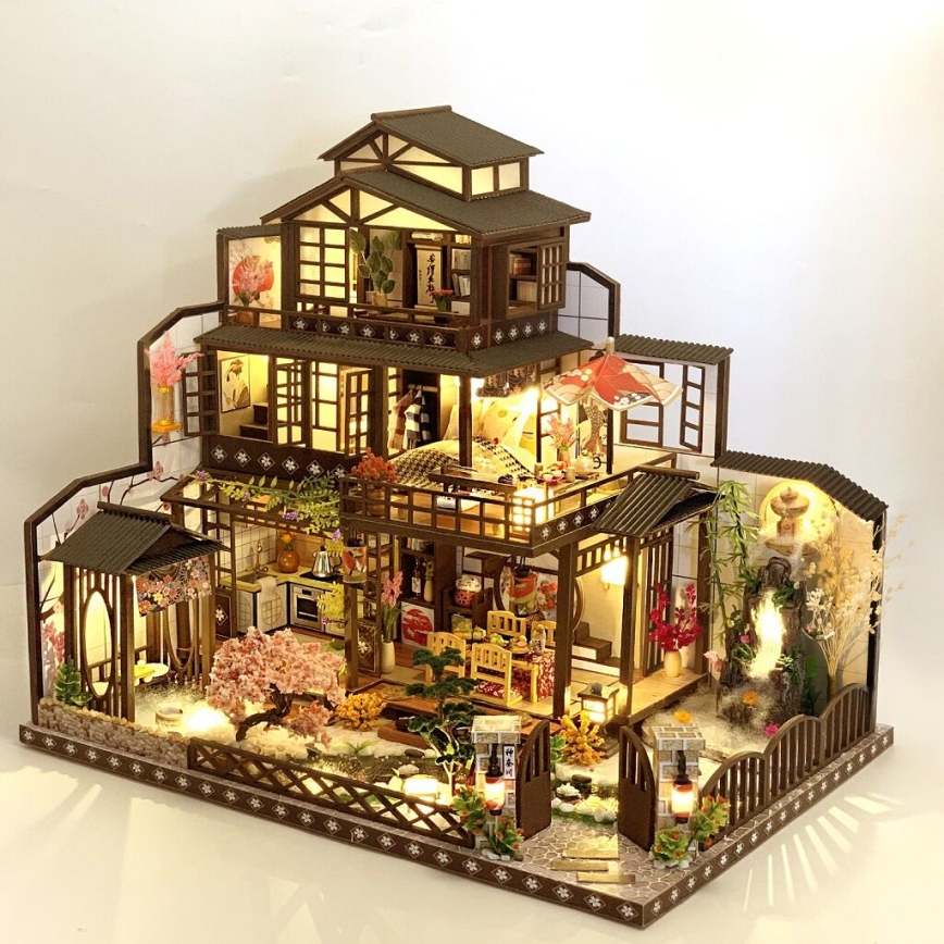 2Kids Toys - Miniature de maison Villa Sakura élégante 2xAAA