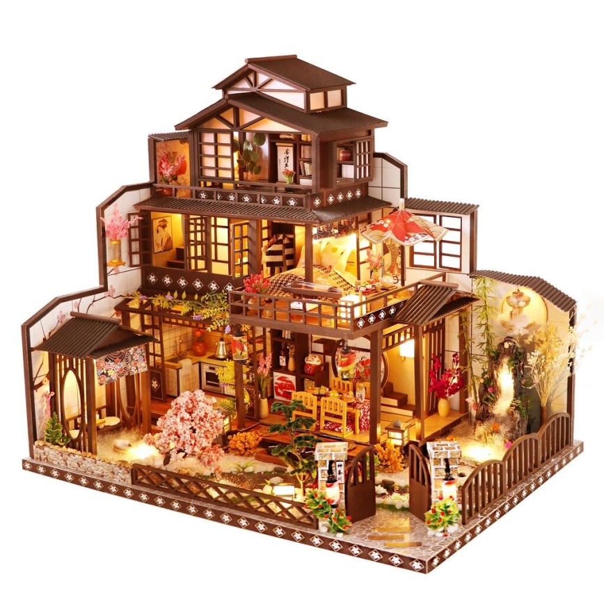 2Kids Toys - Miniature de maison Villa Sakura élégante 2xAAA