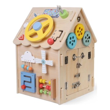 2Kids Toys - Panneau d'activités maison beige