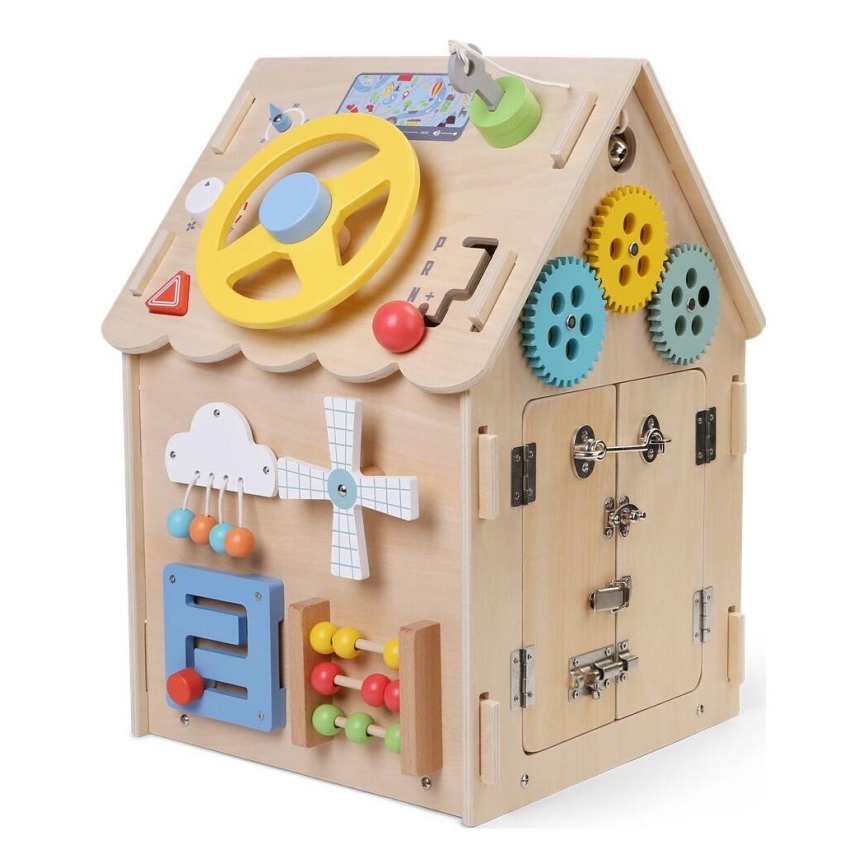 2Kids Toys - Panneau d'activités maison beige