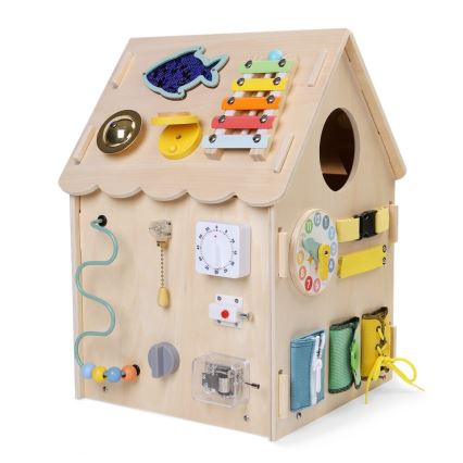 2Kids Toys - Panneau d'activités maison beige