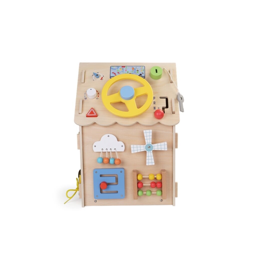2Kids Toys - Panneau d'activités maison beige