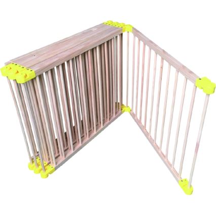 2Kids Toys - Parc en bois pour enfants XXL 210 x 210 cm beige