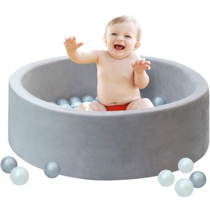 2Kids Toys - Piscine à balles pour enfants, Ø 90 cm, gris