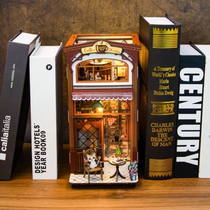 2Kids Toys - Puzzle 3D LED Serre-livres Café 2xAAA