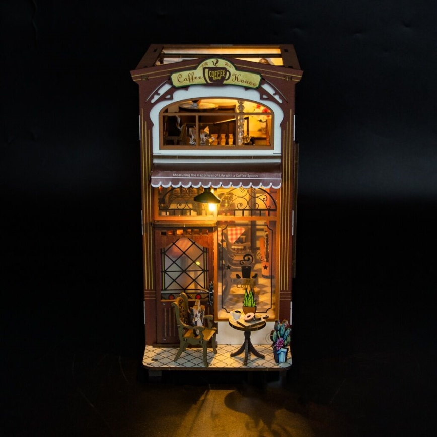 2Kids Toys - Puzzle 3D LED Serre-livres Café 2xAAA