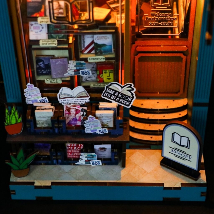 2Kids Toys - Puzzle 3D LED Serre-livres Librairie de l'âme 2xAAA