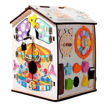2Kids Toys - Tableau d'activités en forme de maisonnette, blanc