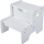 2Kids Toys - Tabouret en bois avec marchepied blanc