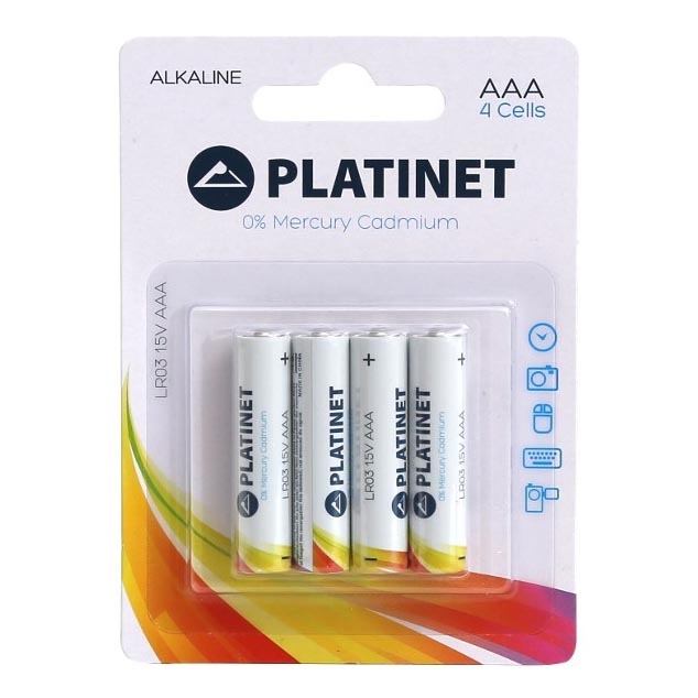 4 pcs Pile Alkaline AAA PRO 1,5V