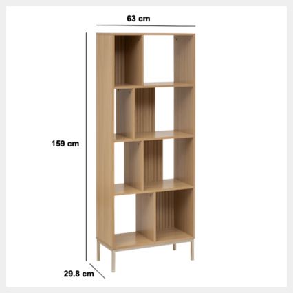 5five - Bibliothèque GRID 63x159x30 cm marron