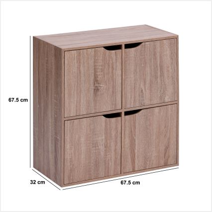 5five - Commode TIDY 68x68x32 cm brune