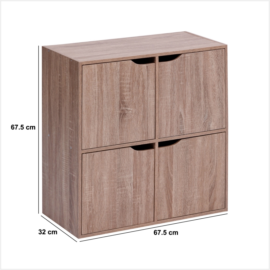 5five - Commode TIDY 68x68x32 cm brune