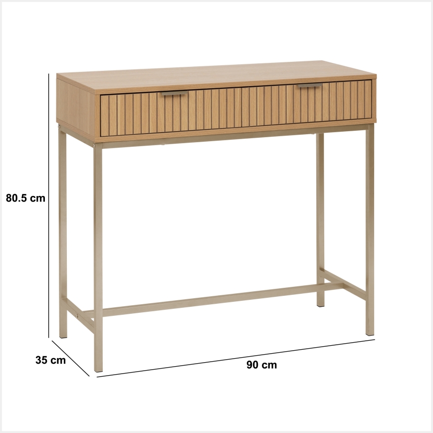 5five - Console OPUS 90x35 cm marron