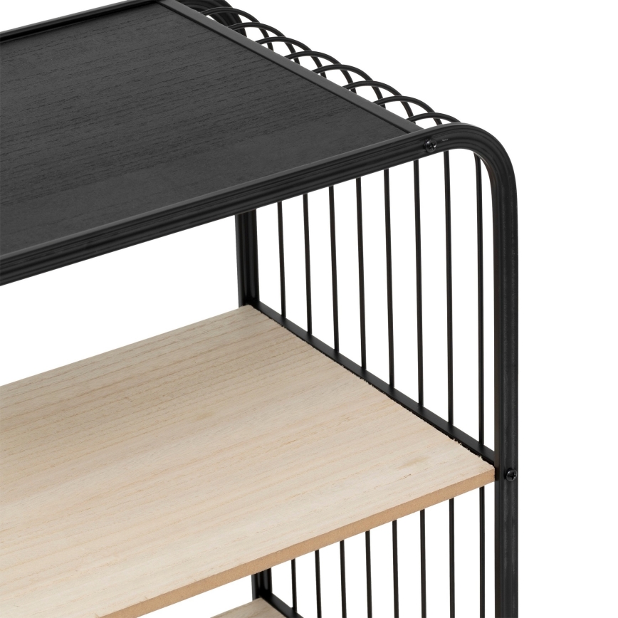 5five - Desserte/étagère mobile COLGE 74x43 cm noir/beige