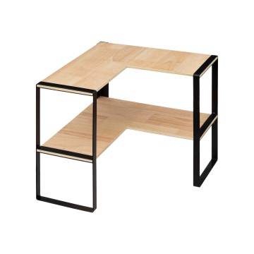 5five - Étagère d'angle PALO 40x40 cm beige/noir