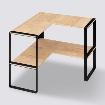 5five - Étagère d'angle PALO 40x40 cm beige/noir