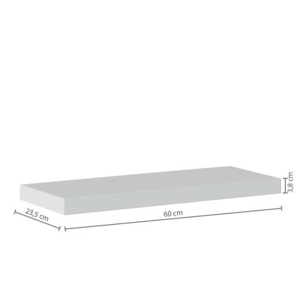 5five - Étagère murale HYLE 60 x 24 cm blanche