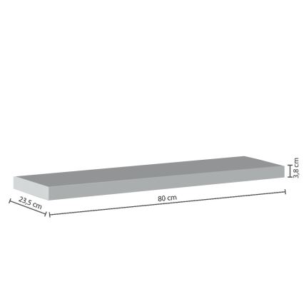 5five - Étagère murale HYLE 80x24 cm blanche