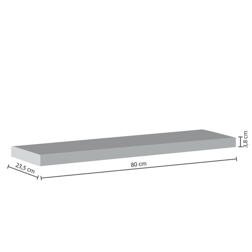 5five - Étagère murale HYLE 80x24 cm blanche