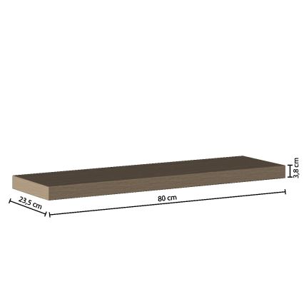 5five - Étagère murale HYLE 80x24 cm chêne