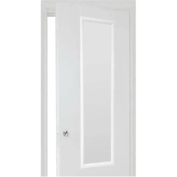 5five - Miroir à suspendre pour porte MATCHING 125x35 cm noir